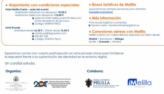 Melilla to Host PACS 2025 Event Against Digital Identity Theft